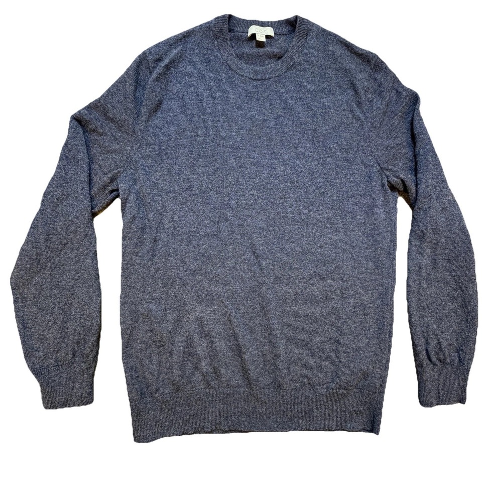 COS Sweater Mens Sz M Collection Of Style Wool Yak Crewneck Pullover Jumper Blue